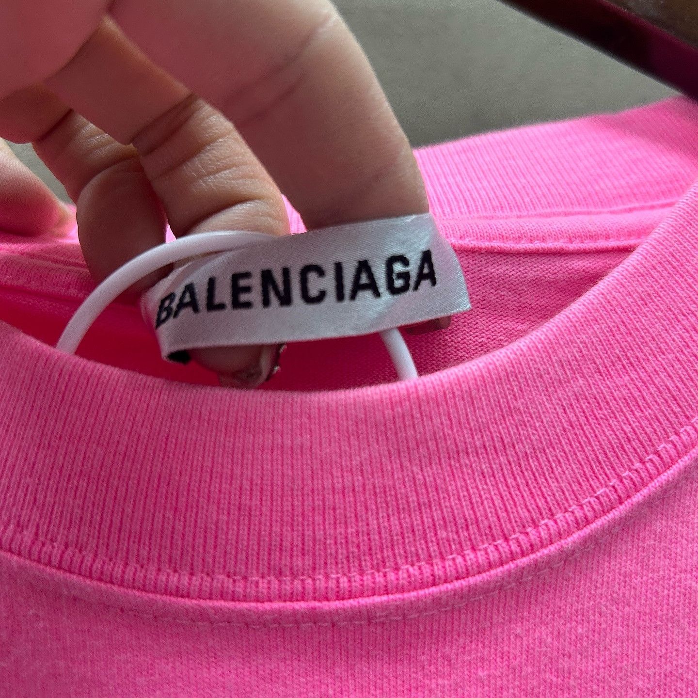 Balenciaga Balenciaga Pink Logo Print T-Shirt Size S Size S / US 4 / IT 40 - 3 Thumbnail