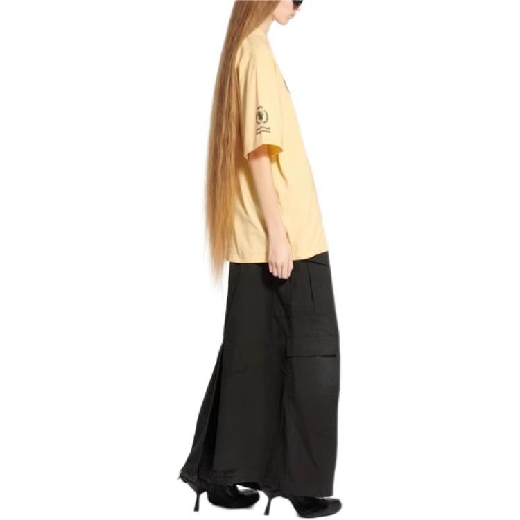 Balenciaga Balenciaga WFP Graphic T-Shirt Yellow Size L Size US L / EU 52-54 / 3 - 9 Thumbnail