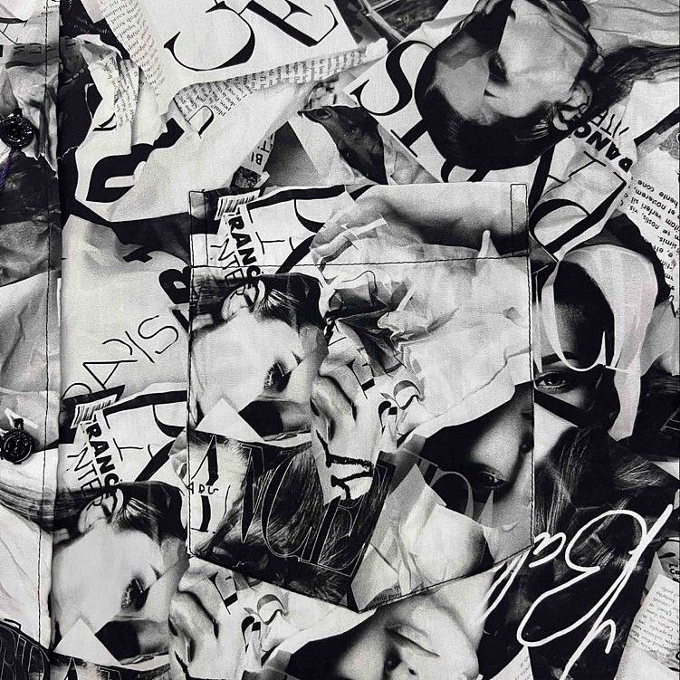 Balenciaga Balenciaga Newspaper Print Button Up Shirt Size M Size US M / EU 48-50 / 2 - 16 Thumbnail