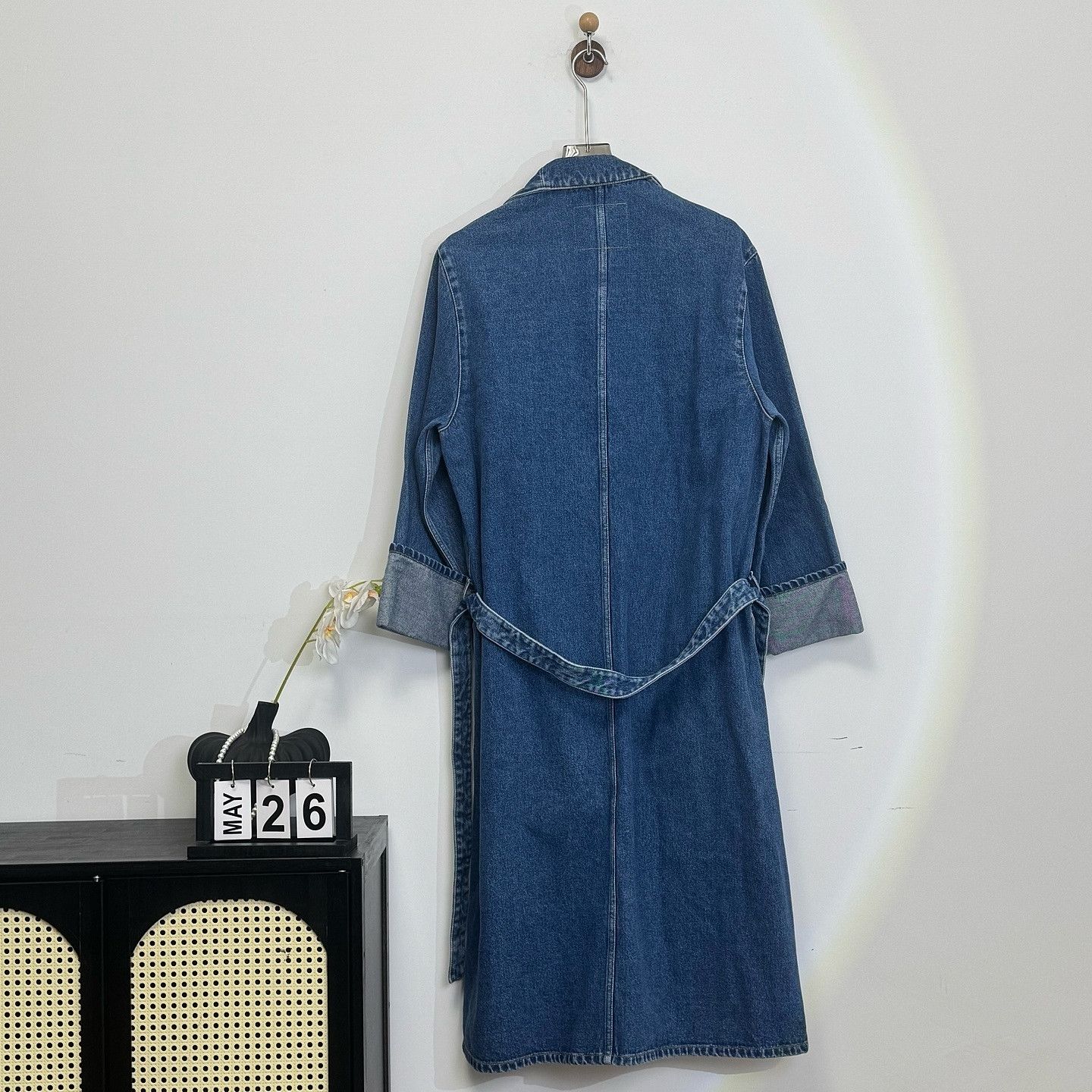 Balenciaga Balenciaga Denim Long Coat Size 34 Size XXS / US 00 / IT 34 - 2 Thumbnail