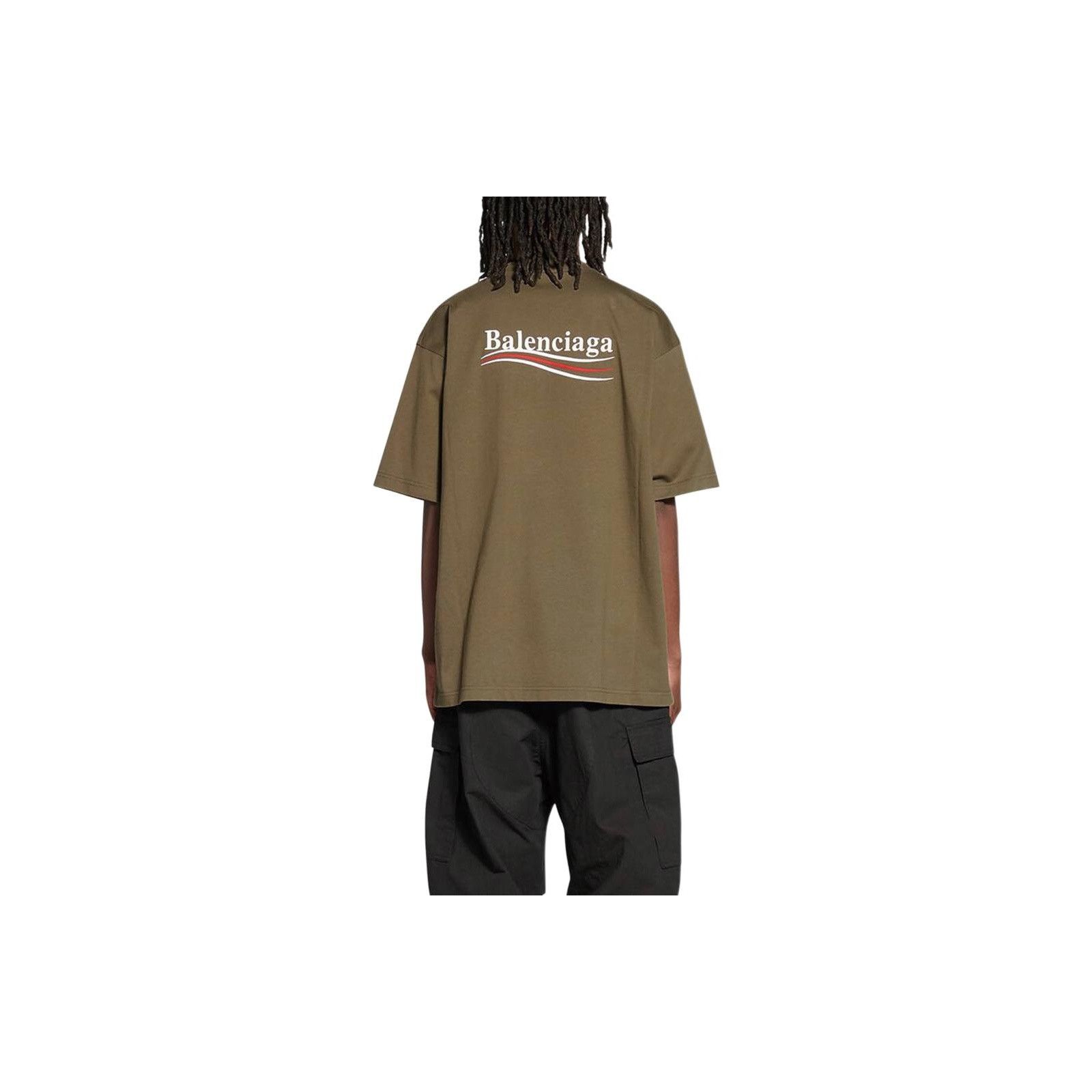 Balenciaga Balenciaga Wave Logo T-Shirt Size L Size US L / EU 52-54 / 3 - 9 Thumbnail