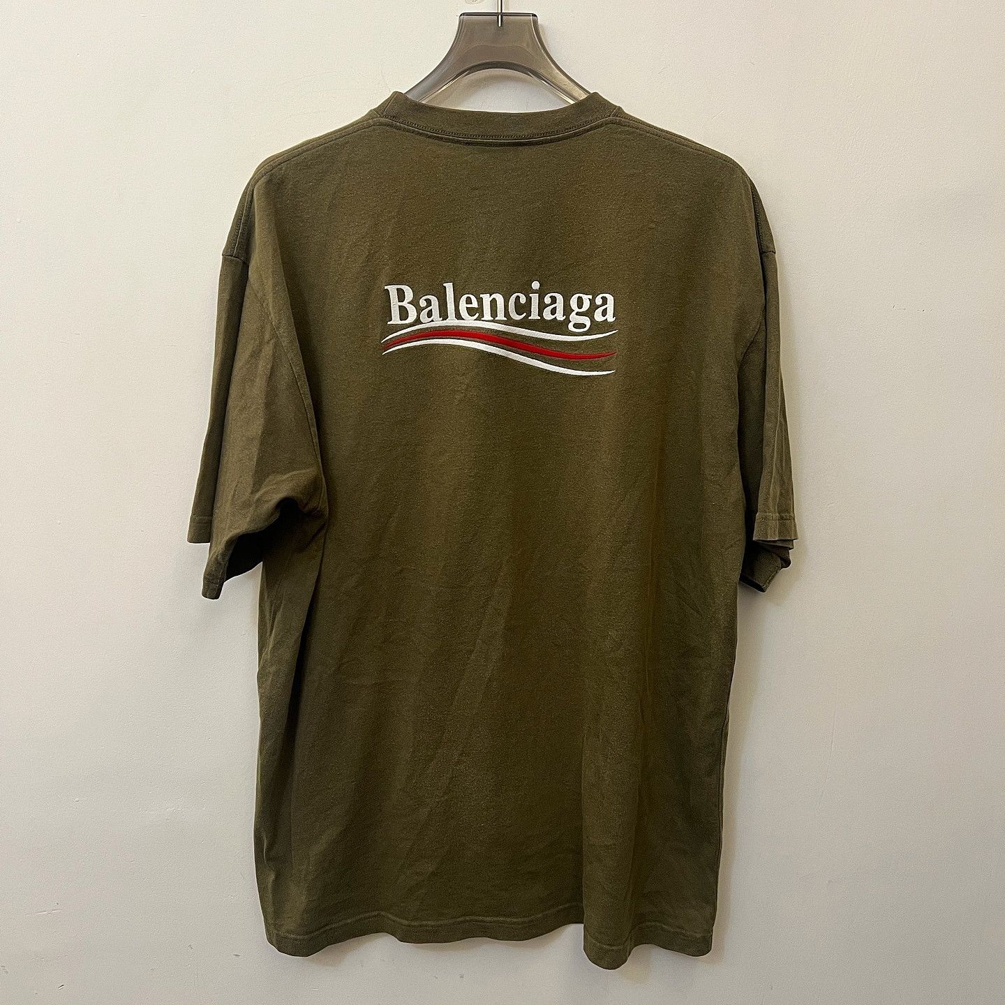 Balenciaga Balenciaga Wave Logo T-Shirt Size L Size US L / EU 52-54 / 3 - 2 Thumbnail