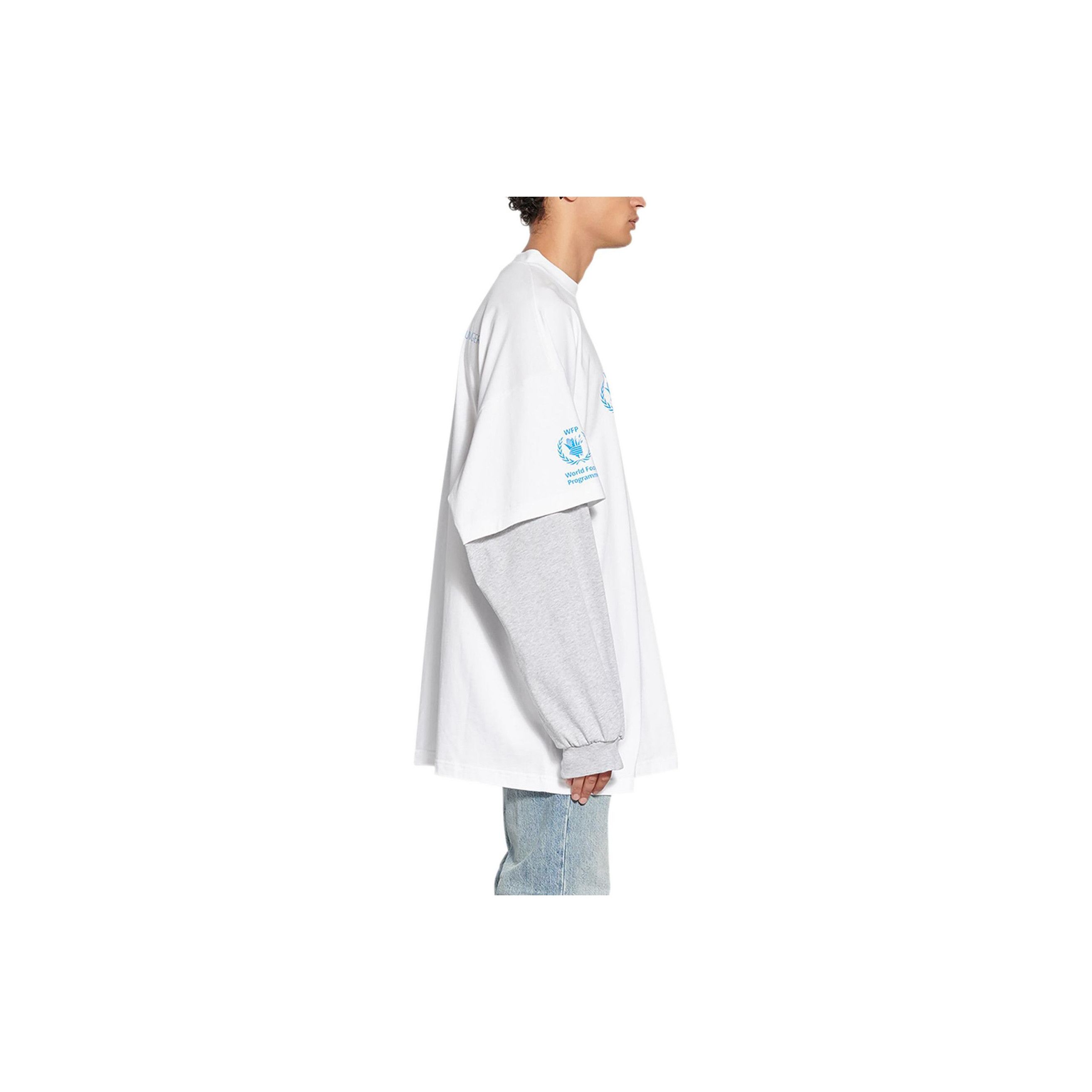 Balenciaga Balenciaga x WFP Logo Layered Long Sleeve Tee Size 3 Size US L / EU 52-54 / 3 - 9 Thumbnail