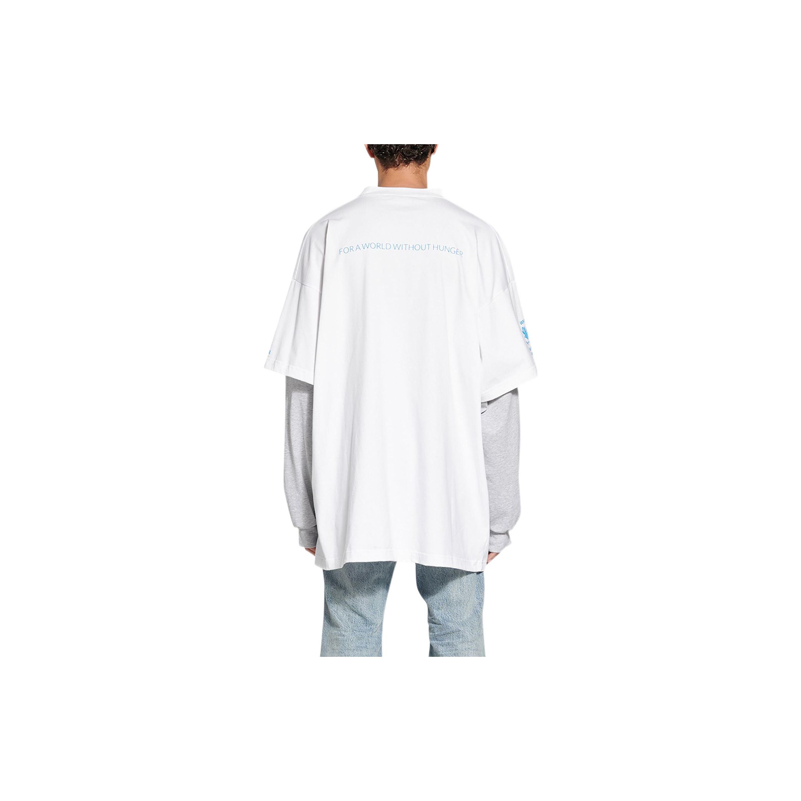 Balenciaga Balenciaga x WFP Logo Layered Long Sleeve Tee Size 3 Size US L / EU 52-54 / 3 - 8 Thumbnail