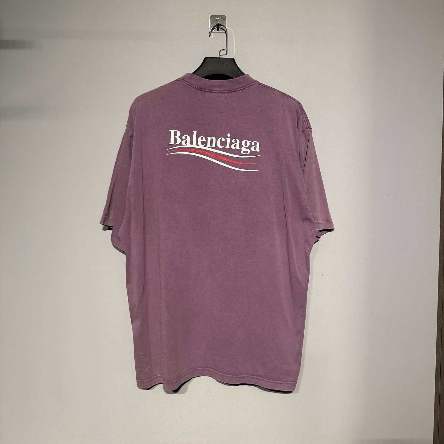 Balenciaga Balenciaga Wave Logo T-Shirt Size L Size US L / EU 52-54 / 3 - 2 Thumbnail