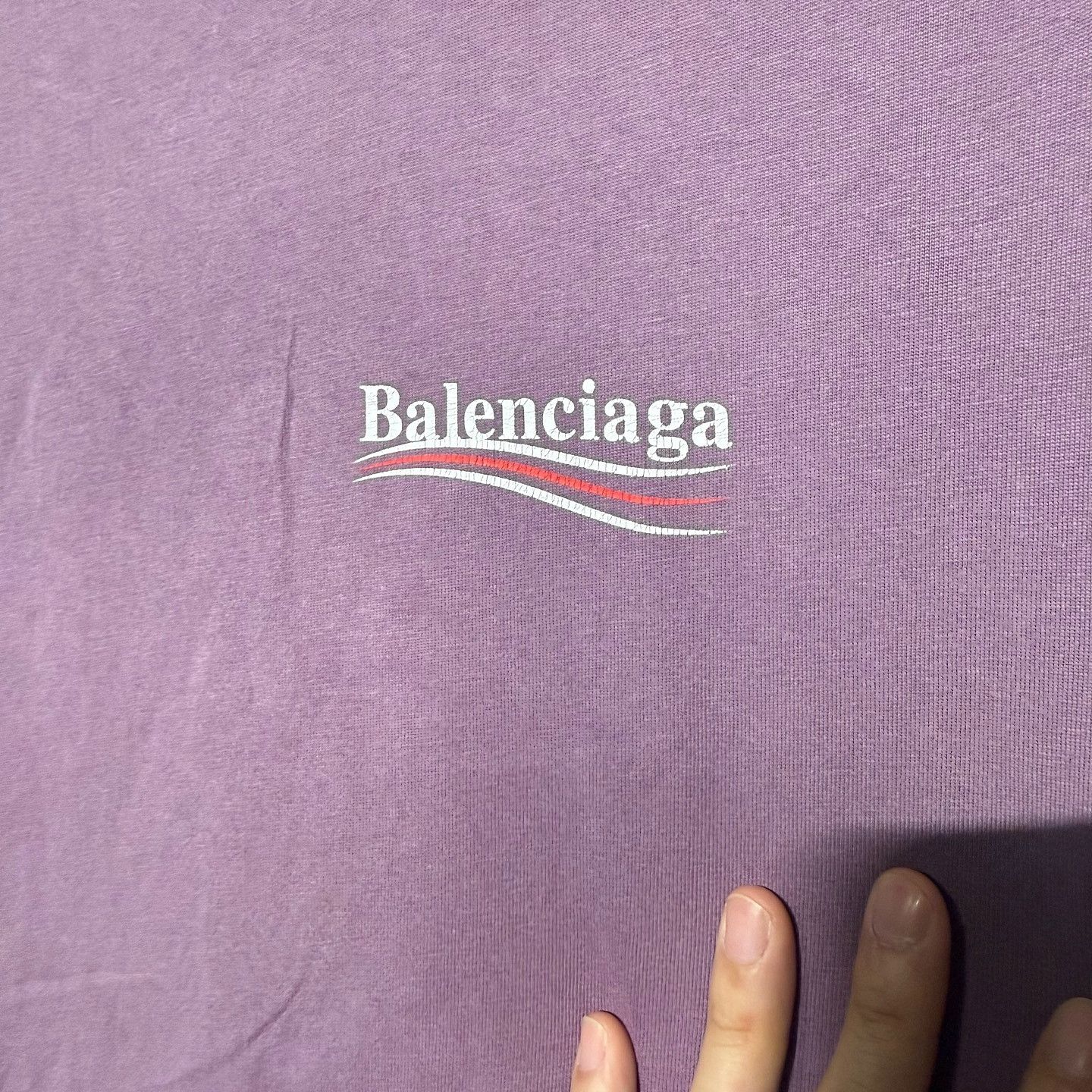 Balenciaga Balenciaga Wave Logo T-Shirt Size L Size US L / EU 52-54 / 3 - 5 Thumbnail