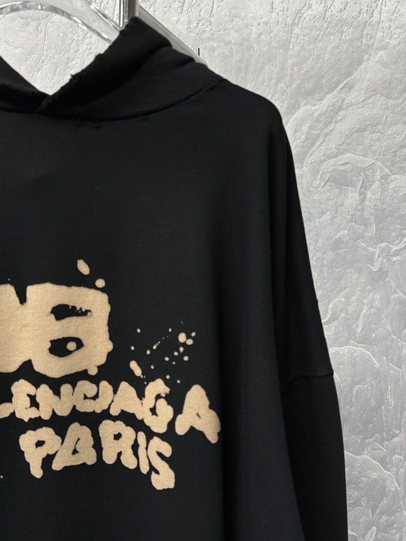 Balenciaga Balenciaga Hand Drawn Logo Hoodie Size XS Size US XS / EU 42 / 0 - 7 Thumbnail