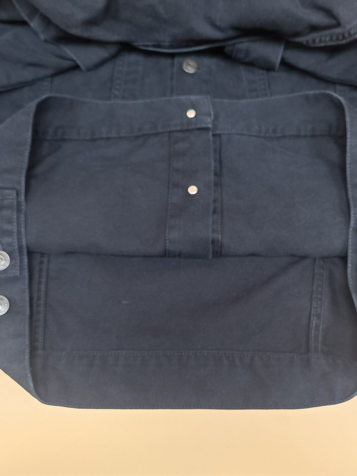 Balenciaga Balenciaga Logo Back Denim Jacket Size S Size US S / EU 44-46 / 1 - 7 Thumbnail