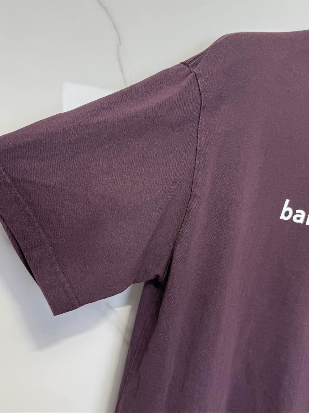 Balenciaga Balenciaga Logo T-Shirt Purple Size L Size US L / EU 52-54 / 3 - 7 Thumbnail