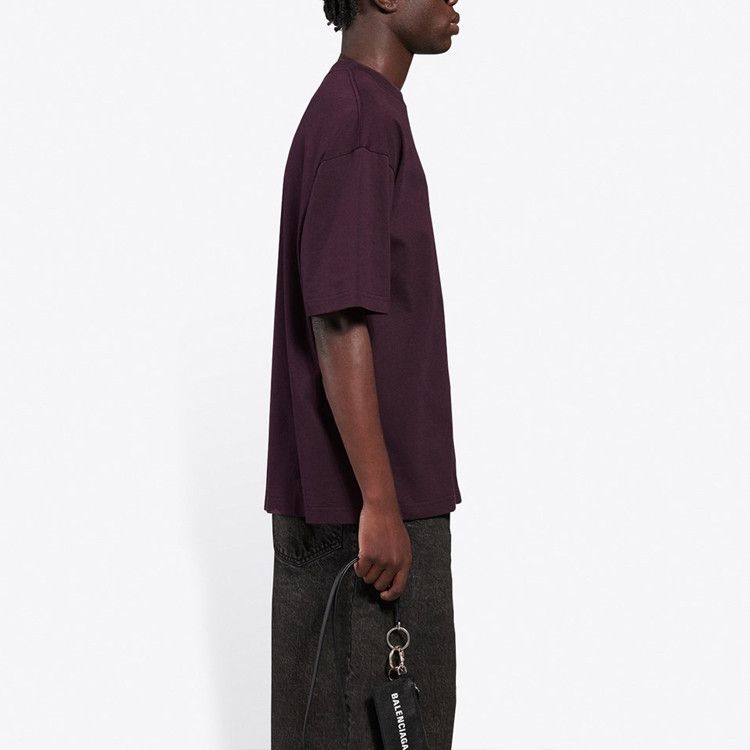 Balenciaga Balenciaga Logo T-Shirt Purple Size L Size US L / EU 52-54 / 3 - 11 Thumbnail