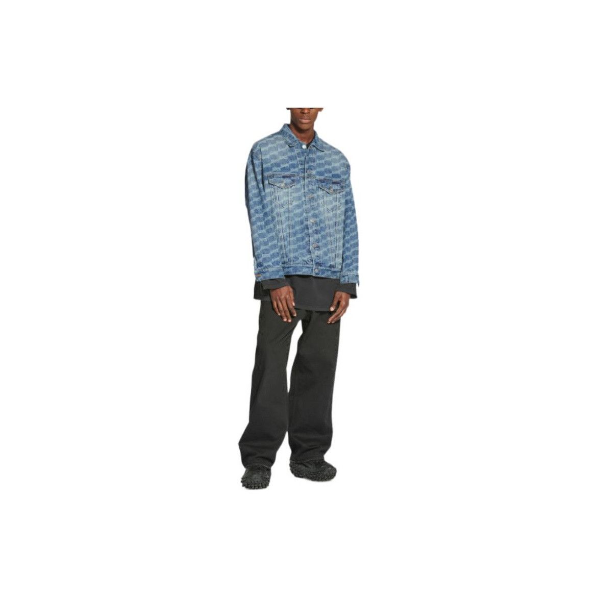 Balenciaga Balenciaga BB Monogram Denim Jacket Size XS Size US XS / EU 42 / 0 - 5 Thumbnail