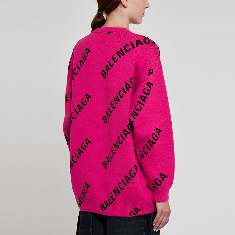Balenciaga Balenciaga All-over Logo Sweater Size M Size M / US 6-8 / IT 42-44 - 7 Thumbnail