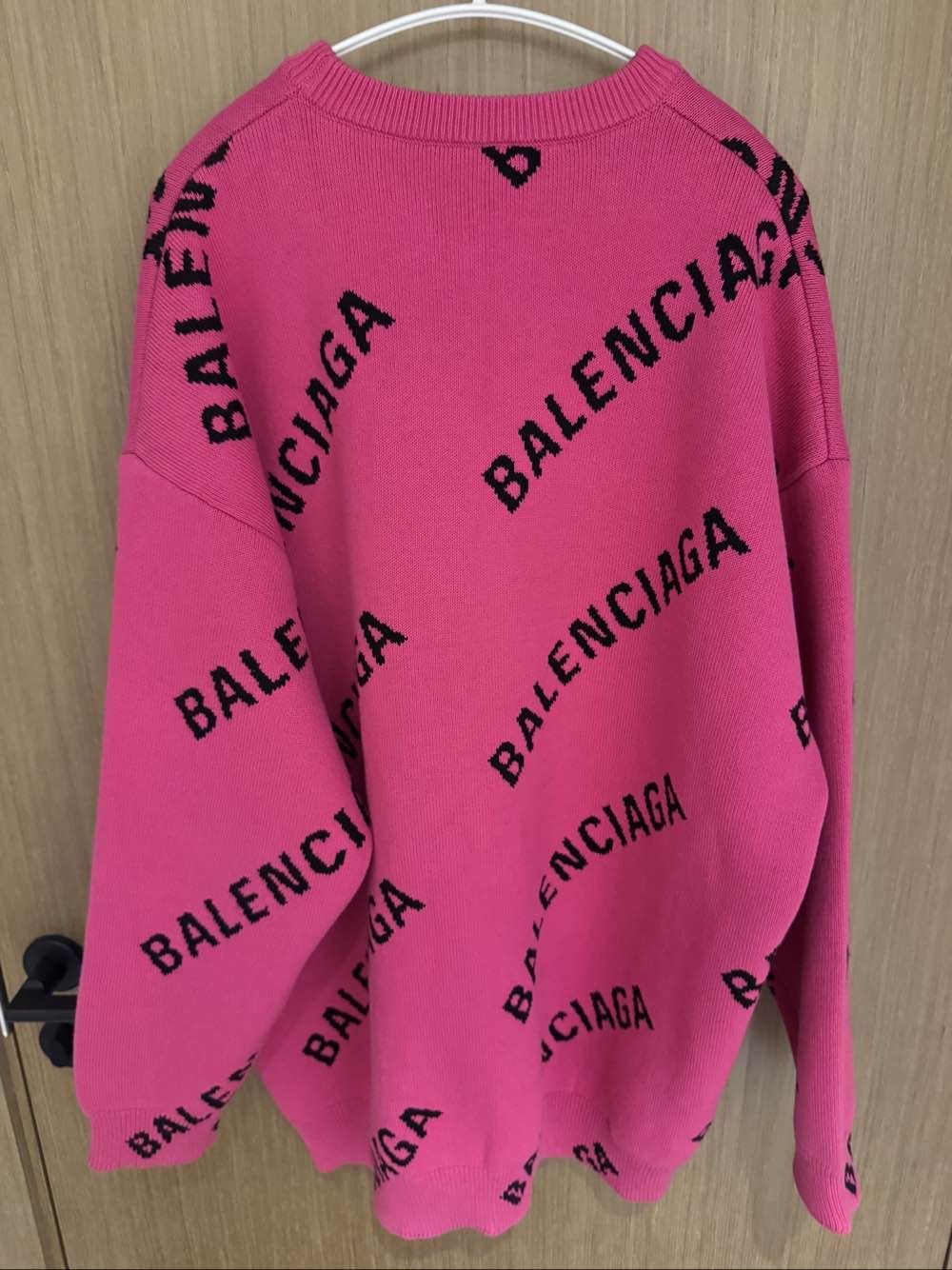 Balenciaga Balenciaga All-over Logo Sweater Size M Size M / US 6-8 / IT 42-44 - 2 Thumbnail
