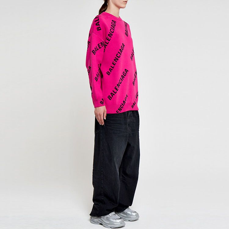 Balenciaga Balenciaga All-over Logo Sweater Size M Size M / US 6-8 / IT 42-44 - 8 Thumbnail