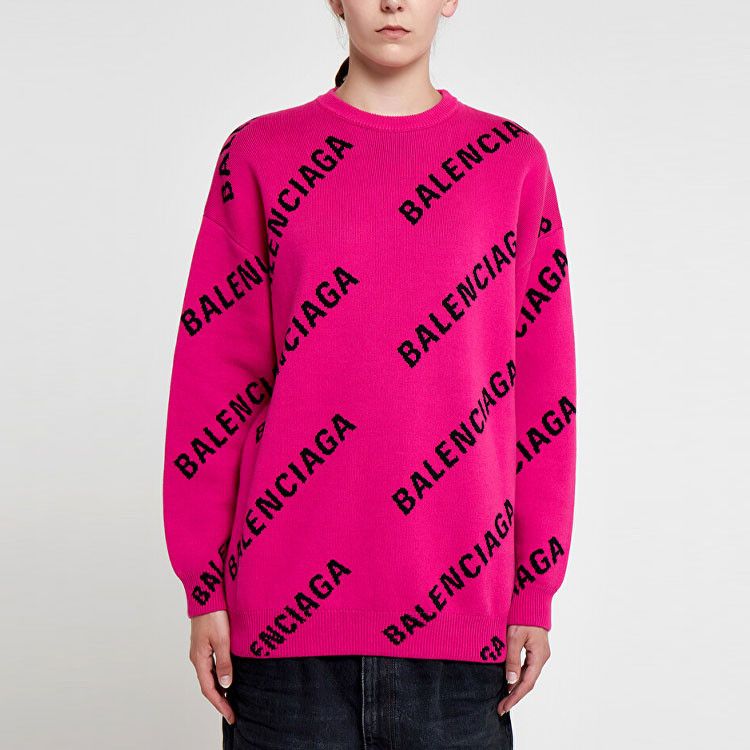 Balenciaga Balenciaga All-over Logo Sweater Size M Size M / US 6-8 / IT 42-44 - 6 Thumbnail