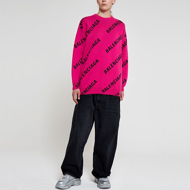 Balenciaga Balenciaga All-over Logo Sweater Size M Size M / US 6-8 / IT 42-44 - 5 Thumbnail