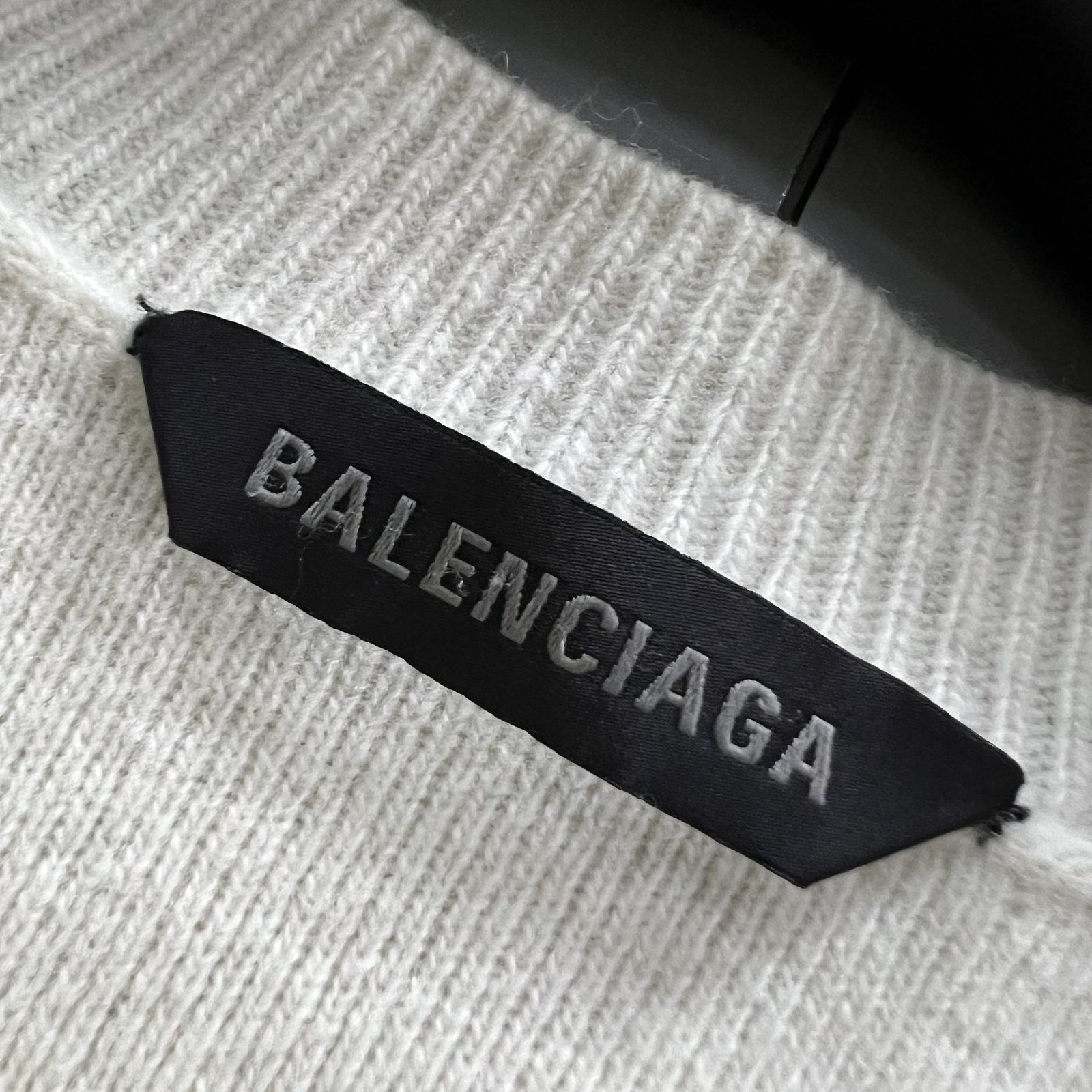 Balenciaga Balenciaga Logo Wool Sweater Size M Size US M / EU 48-50 / 2 - 3 Thumbnail