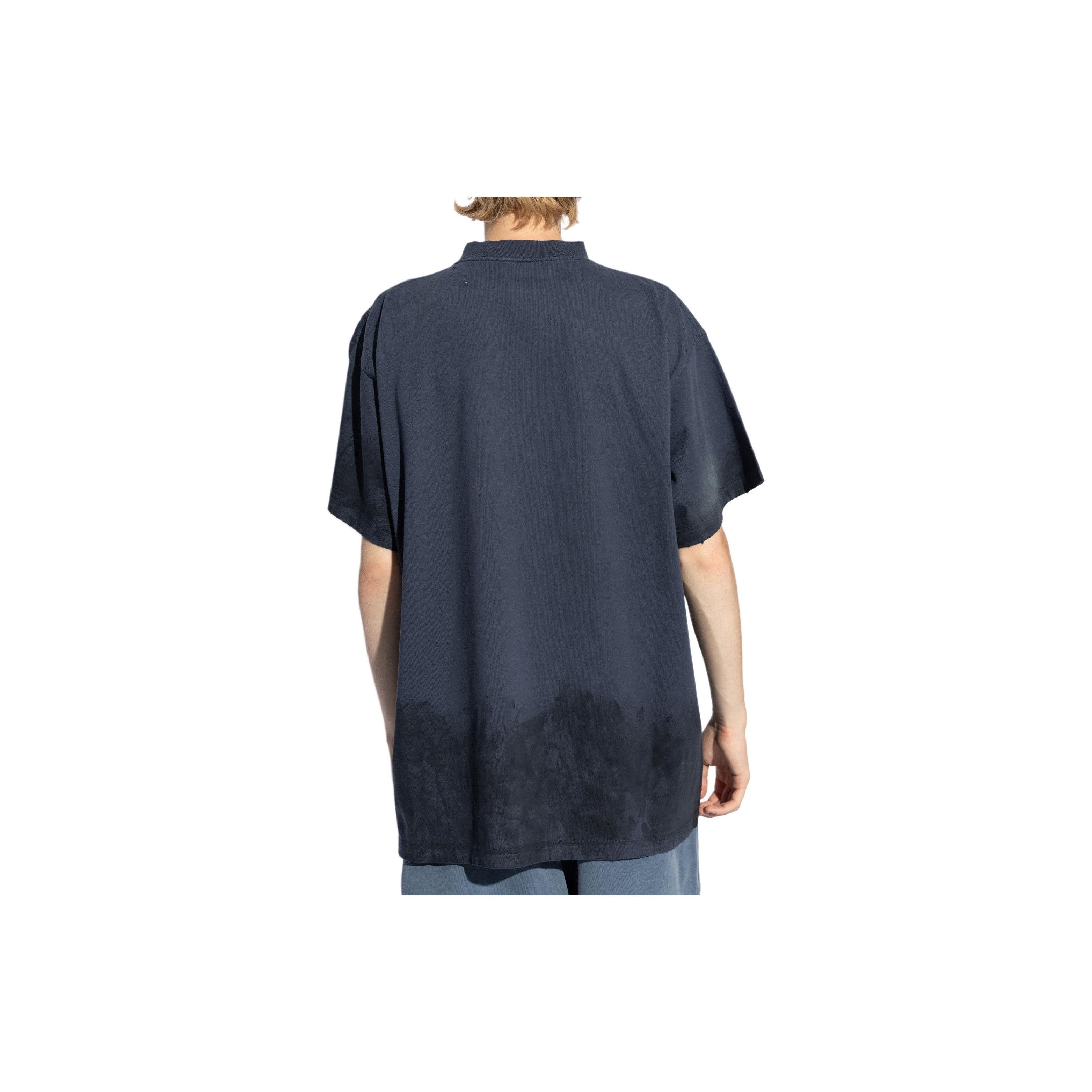 Balenciaga Balenciaga Distressed Logo T-Shirt Size L Size US L / EU 52-54 / 3 - 7 Thumbnail