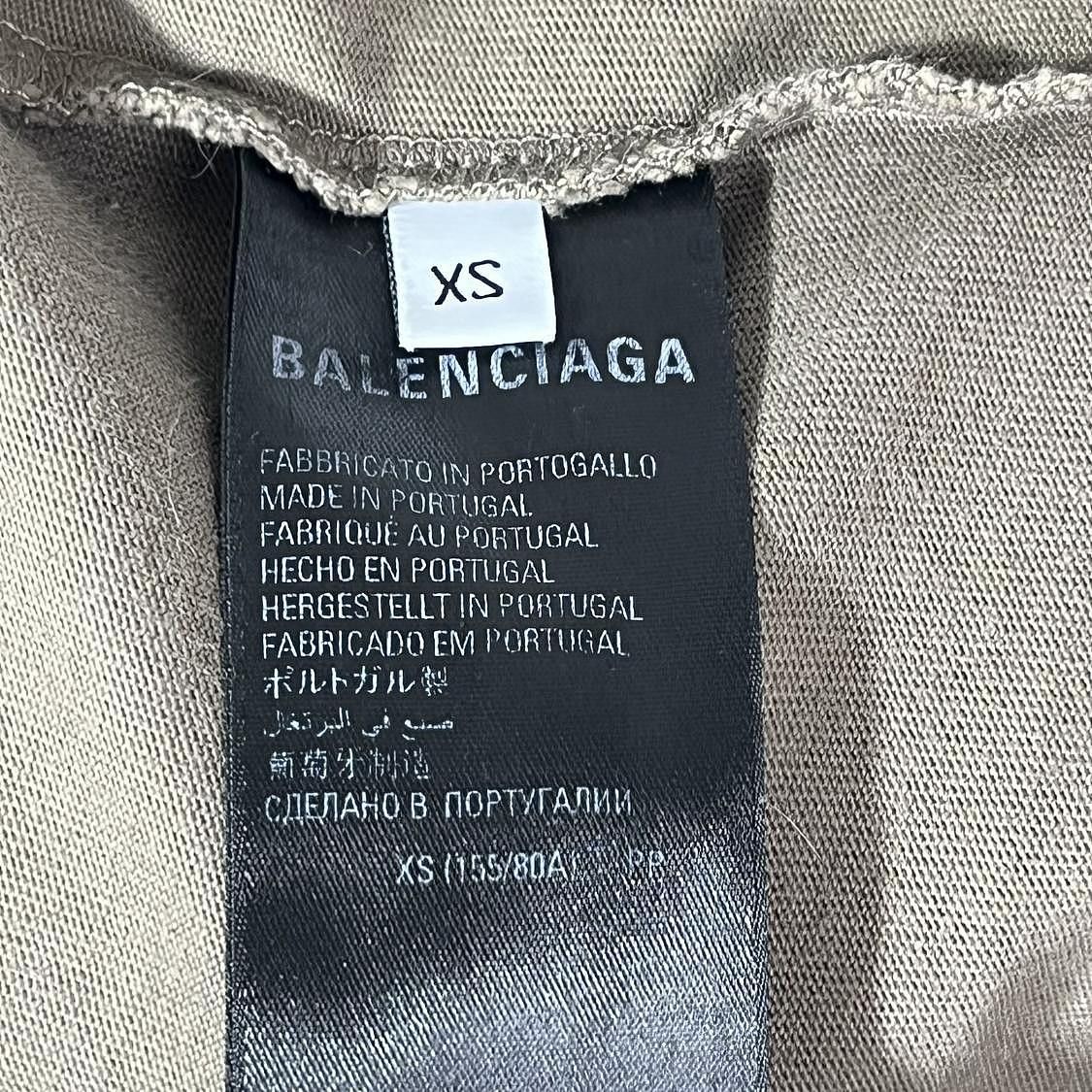 Balenciaga Balenciaga Logo T-Shirt Brown Size XS Size US XS / EU 42 / 0 - 4 Thumbnail