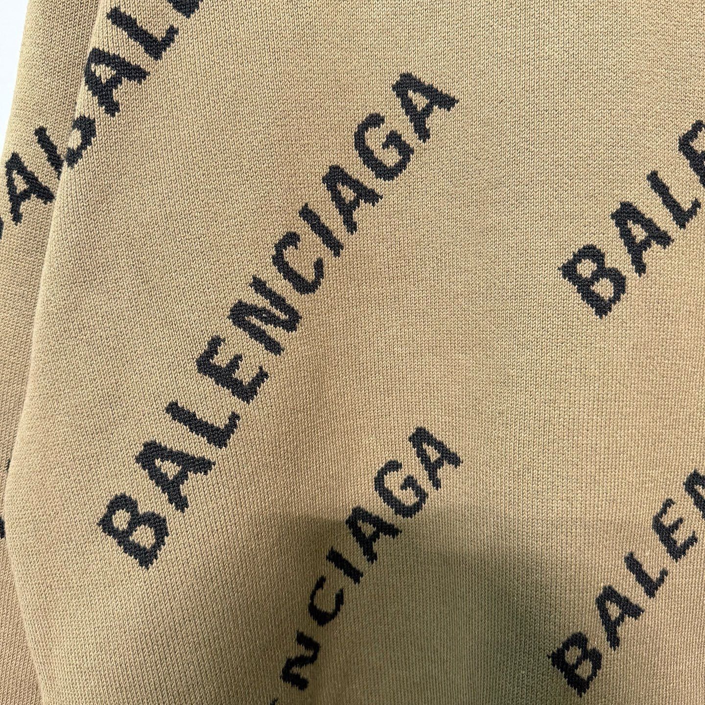 Balenciaga Balenciaga All Over Logo Wool Sweater Size M Size M / US 6-8 / IT 42-44 - 5 Thumbnail