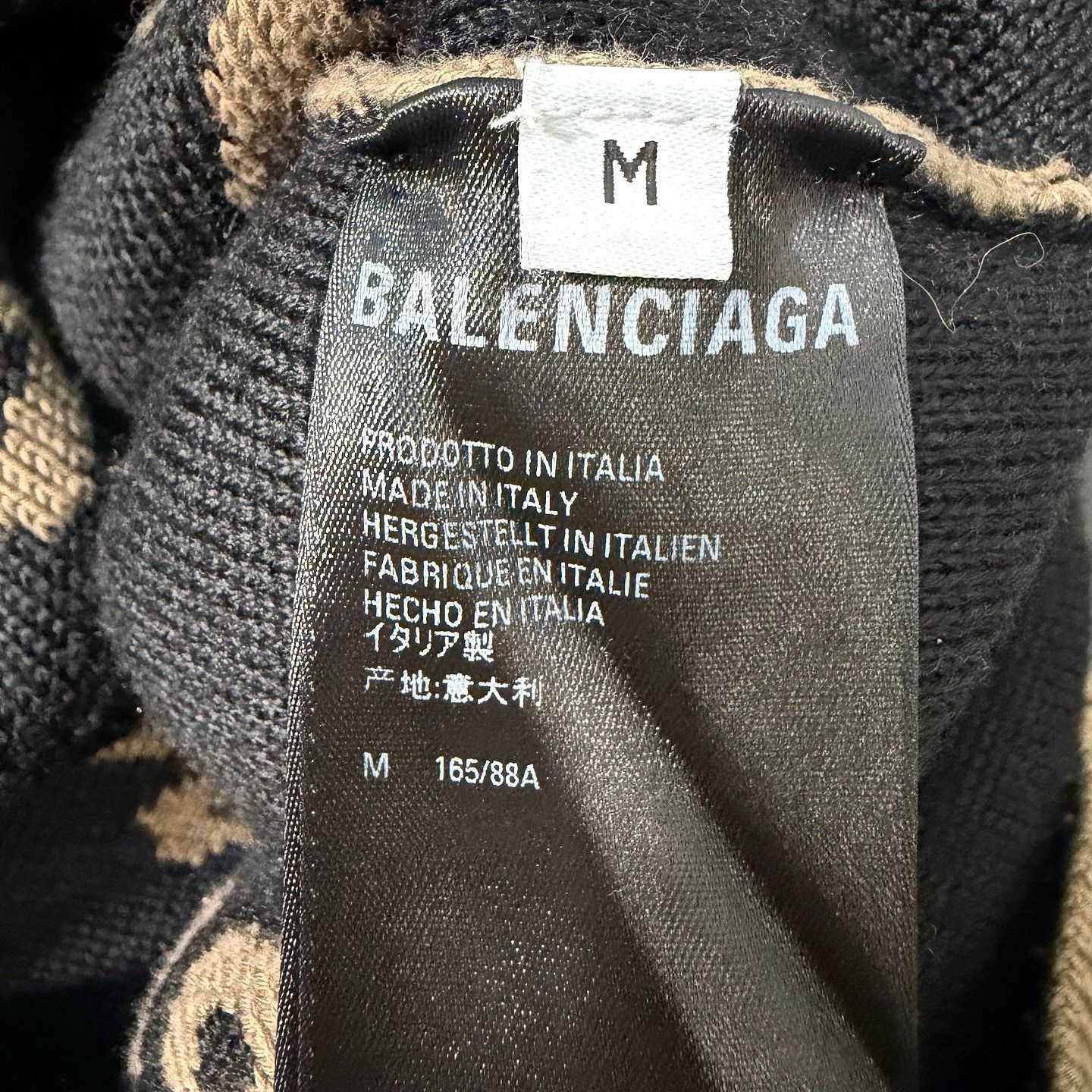 Balenciaga Balenciaga All Over Logo Wool Sweater Size M Size M / US 6-8 / IT 42-44 - 4 Thumbnail