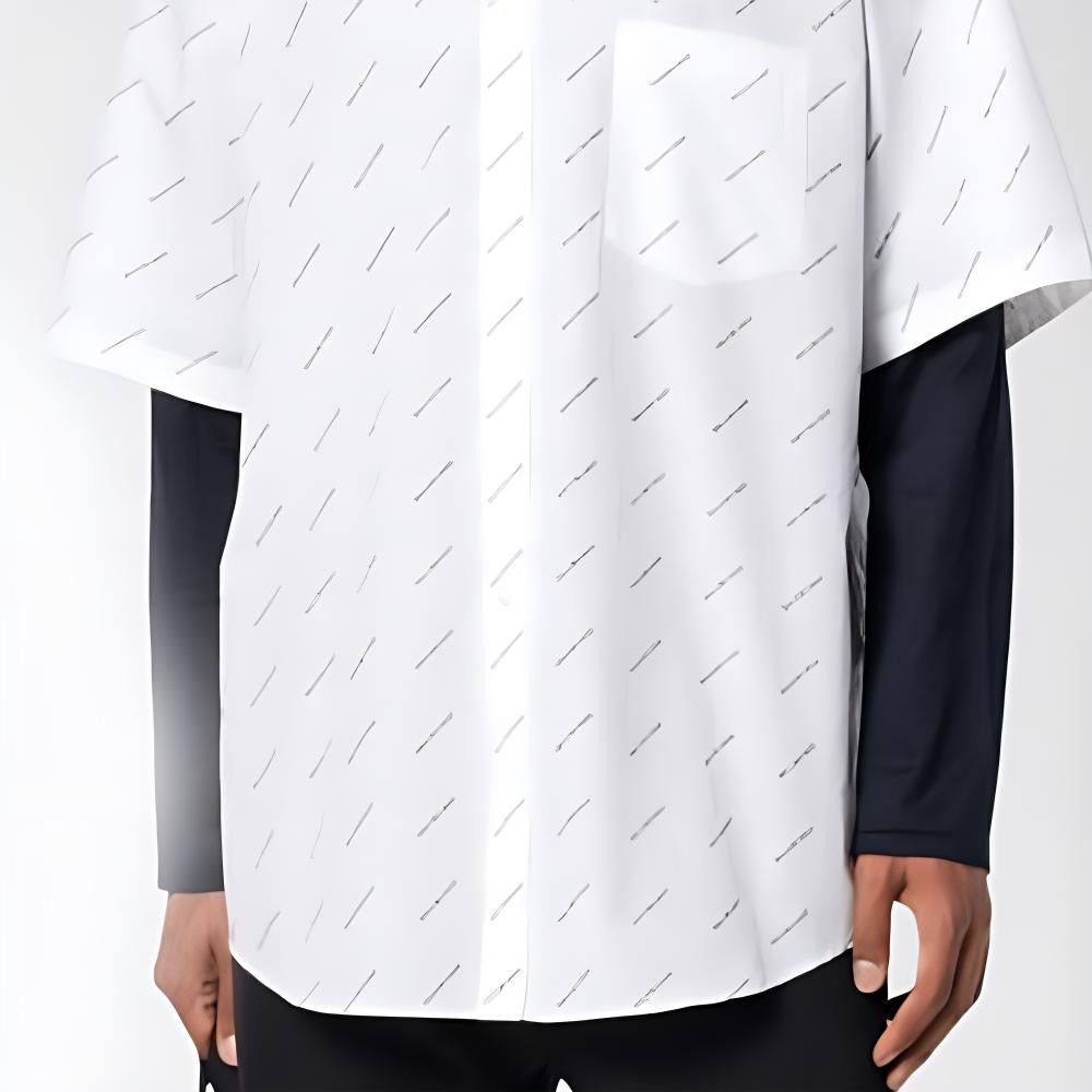 Balenciaga Balenciaga Logo Print Short Sleeve Shirt US S Size US S / EU 44-46 / 1 - 8 Thumbnail