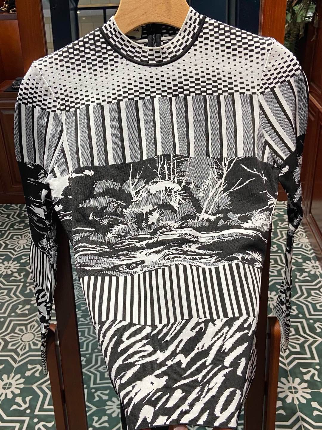 Balenciaga Balenciaga Landscape Knit Sweater Size 36 Size XS / US 0-2 / IT 36-38 - 7 Thumbnail