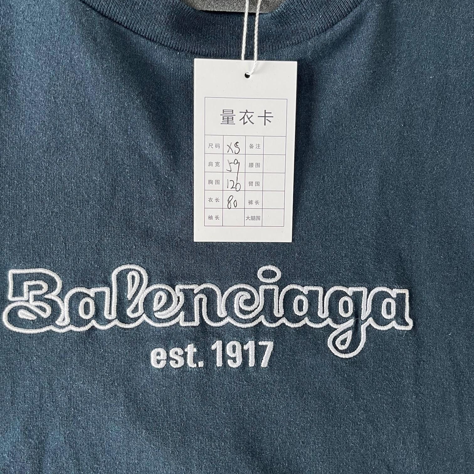 Balenciaga Balenciaga Est. 1917 Logo T-Shirt Size XS Size US XS / EU 42 / 0 - 5 Thumbnail