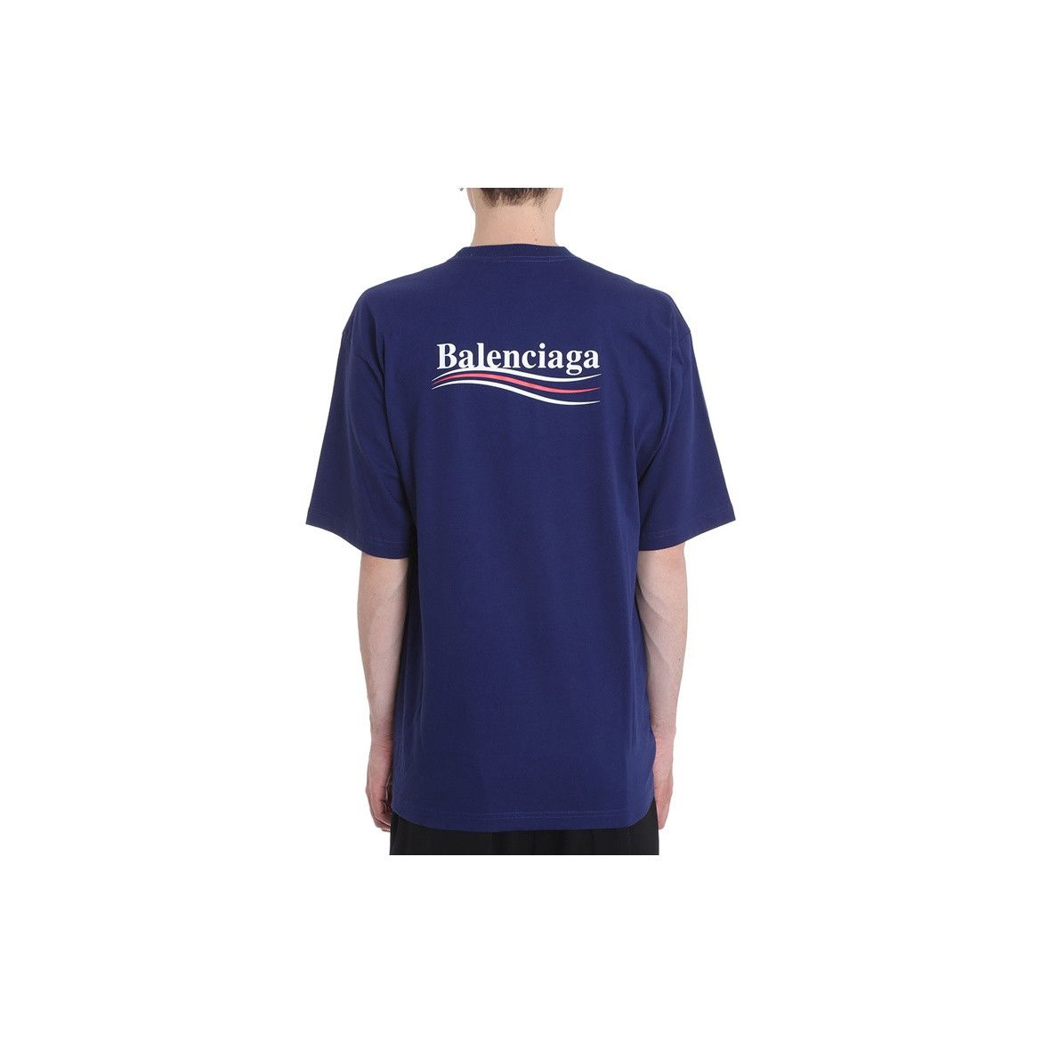 Balenciaga Balenciaga Wave Logo T-Shirt Navy Size S Size US S / EU 44-46 / 1 - 9 Thumbnail
