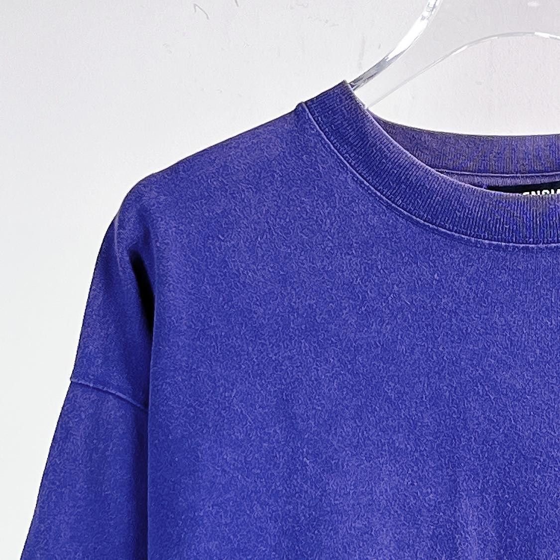 Balenciaga Balenciaga Wave Logo T-Shirt Navy Size S Size US S / EU 44-46 / 1 - 5 Thumbnail