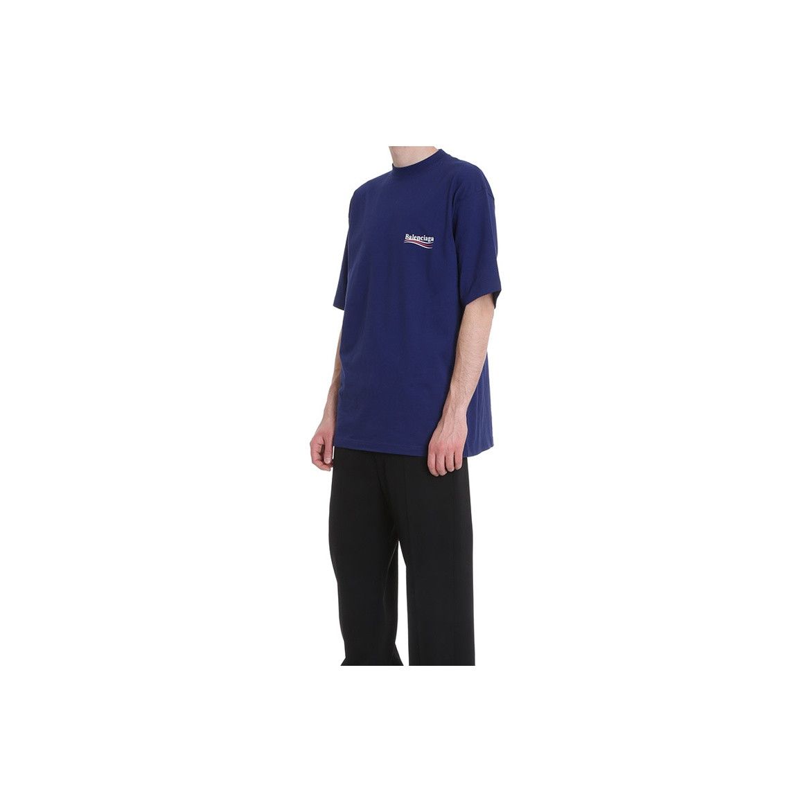 Balenciaga Balenciaga Wave Logo T-Shirt Navy Size S Size US S / EU 44-46 / 1 - 7 Thumbnail