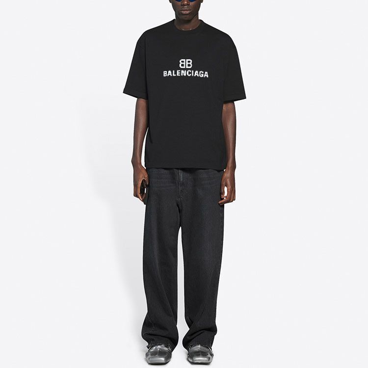 Balenciaga Balenciaga Pixel Logo T-Shirt Size XS Size US XS / EU 42 / 0 - 6 Thumbnail