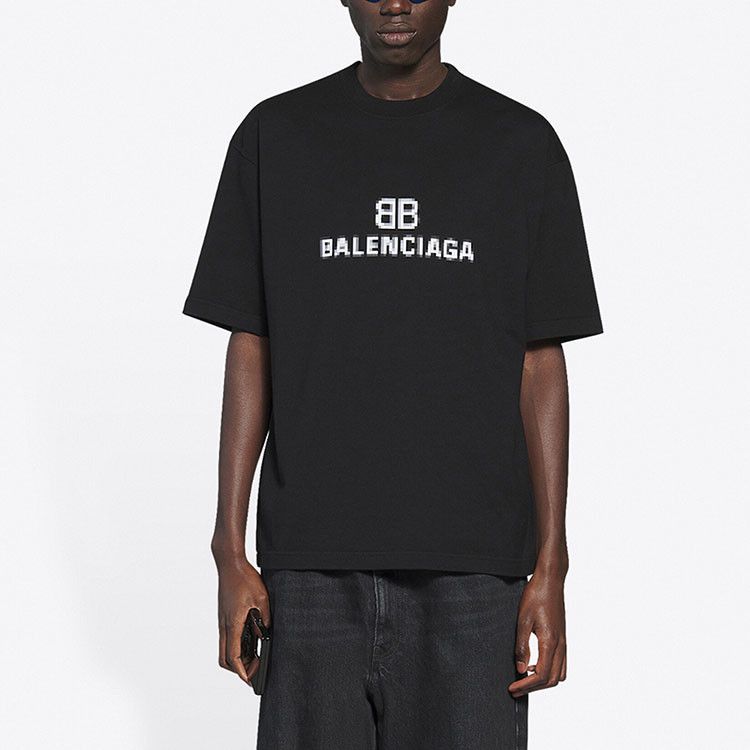 Balenciaga Balenciaga Pixel Logo T-Shirt Size XS Size US XS / EU 42 / 0 - 7 Thumbnail