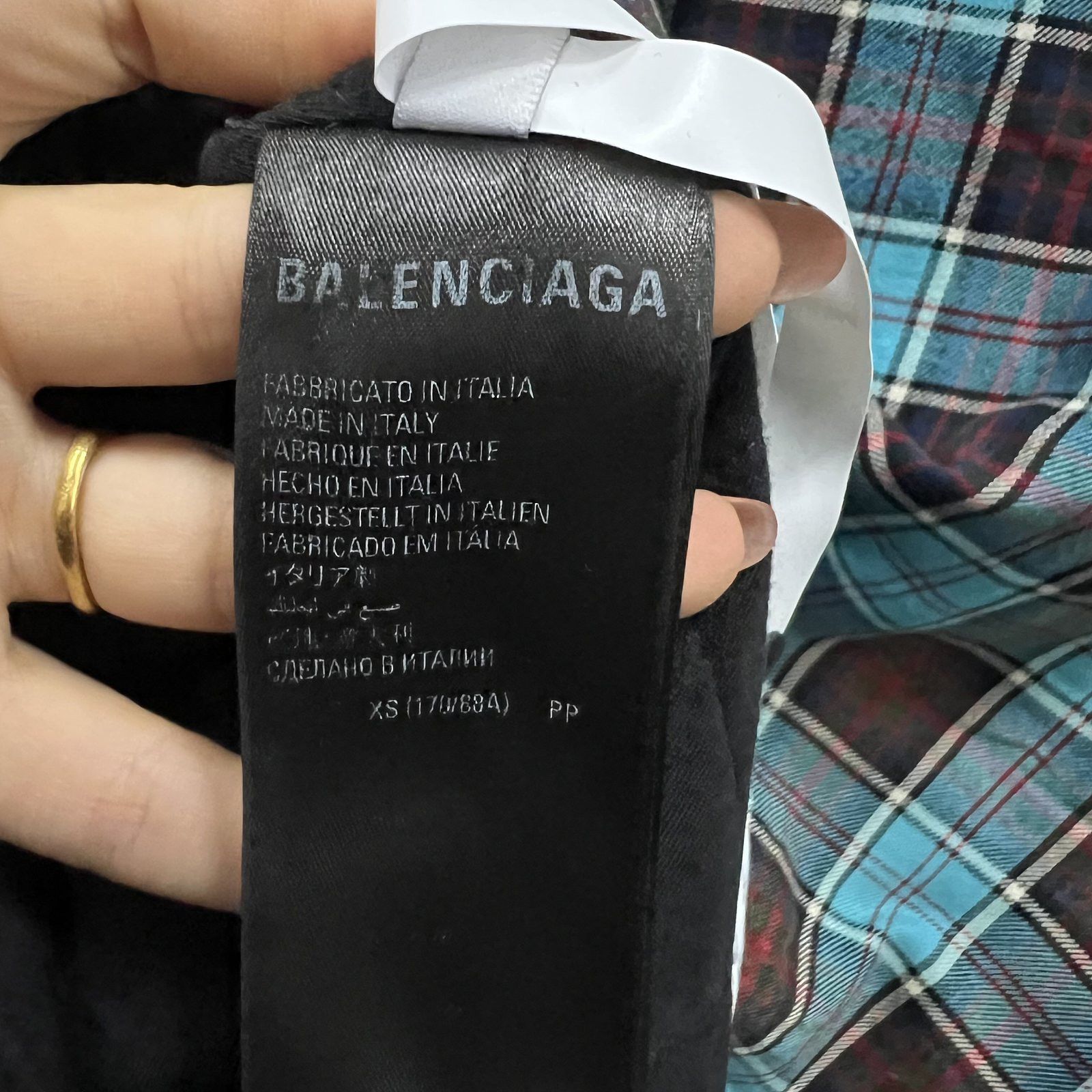 Balenciaga Balenciaga Gradient Plaid Hooded Shirt Size XS Size XS / US 0-2 / IT 36-38 - 4 Thumbnail