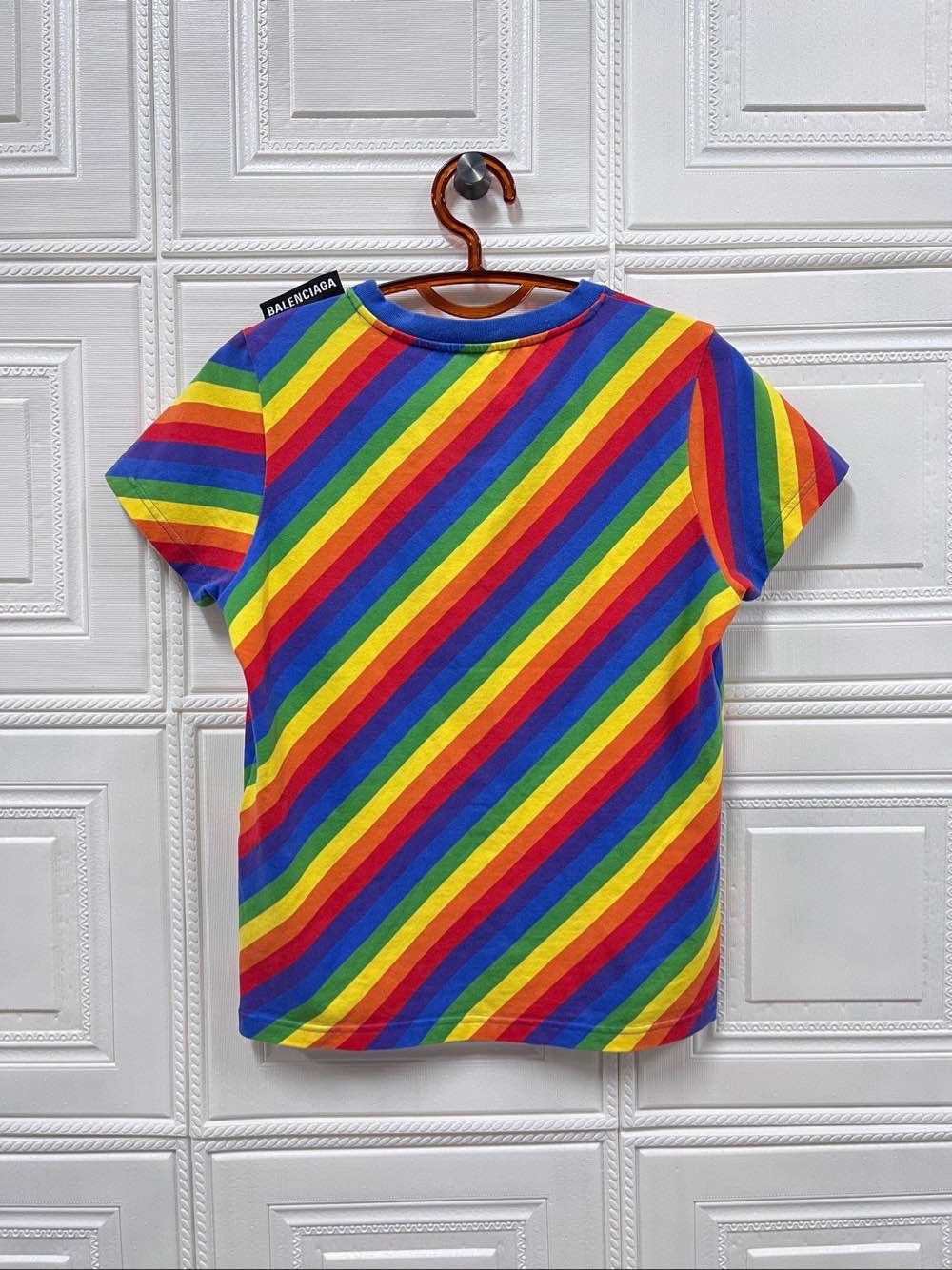 Balenciaga Balenciaga Rainbow Stripe T-Shirt Size S Size US S / EU 44-46 / 1 - 2 Thumbnail