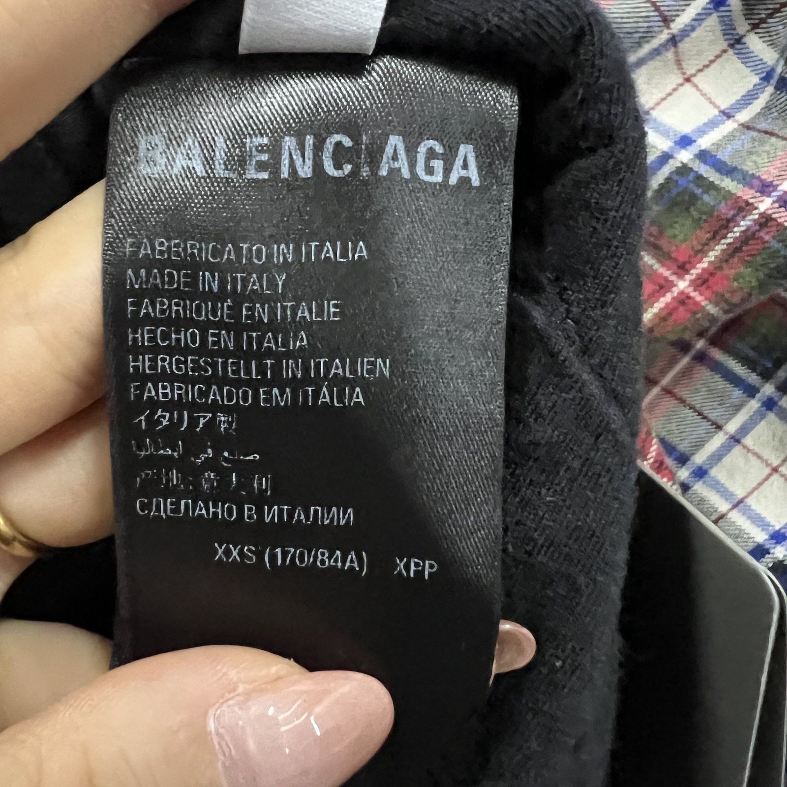 Balenciaga Balenciaga Plaid Hooded Shirt Size XXS Size US XXS / EU 40 - 4 Thumbnail