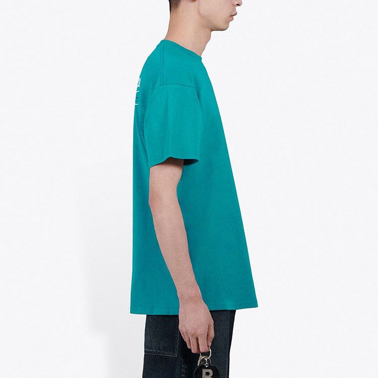 Balenciaga Balenciaga Wave Logo T-Shirt Green Size M Size US M / EU 48-50 / 2 - 7 Thumbnail