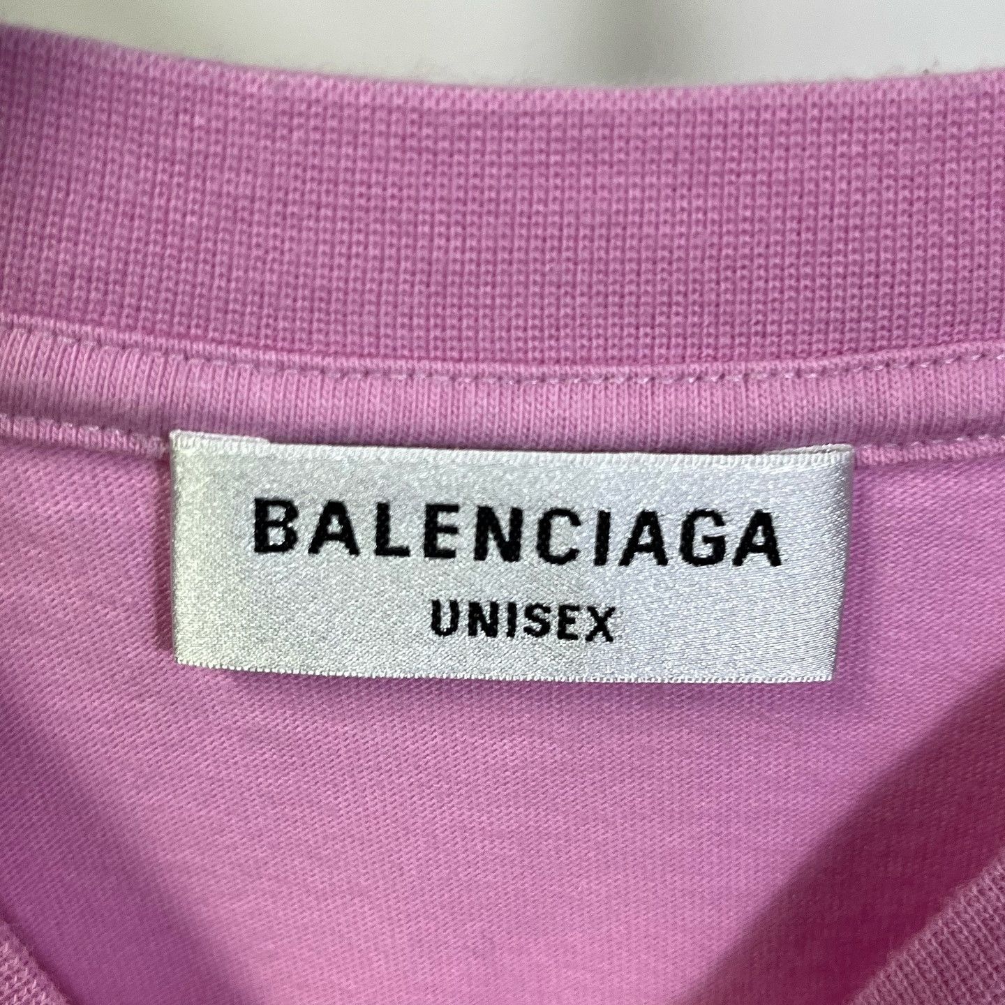 Balenciaga Balenciaga Pink Logo Embroidered T-Shirt Size S Size US S / EU 44-46 / 1 - 3 Thumbnail