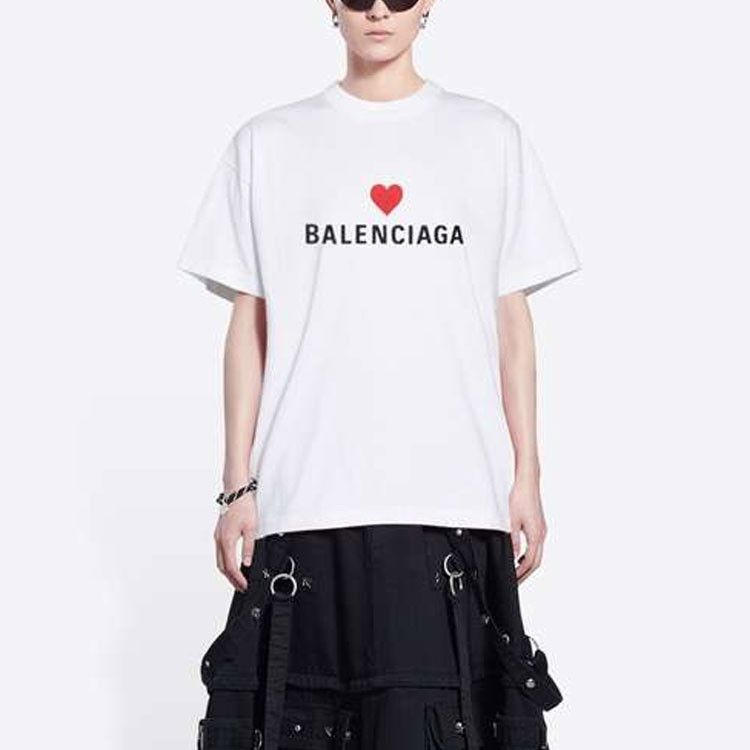 Balenciaga Balenciaga Heart Logo T-Shirt Size XS Size US XS / EU 42 / 0 - 7 Thumbnail