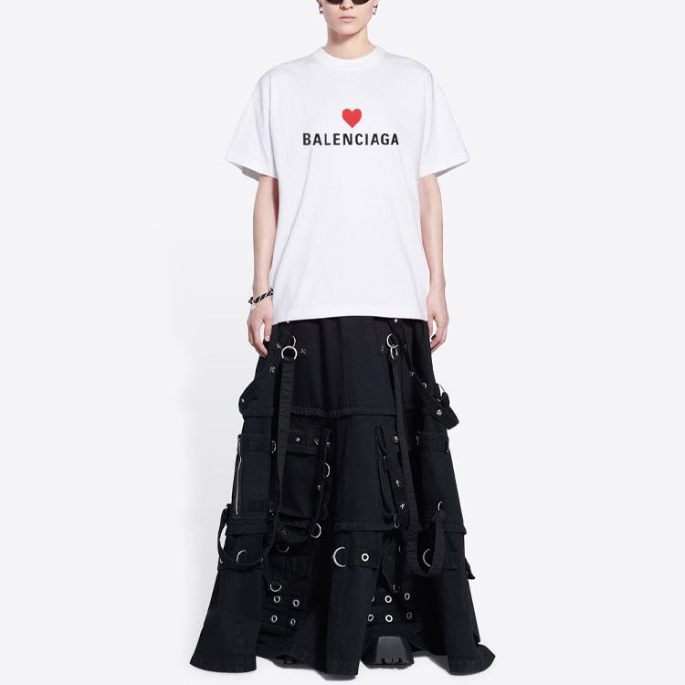 Balenciaga Balenciaga Heart Logo T-Shirt Size XS Size US XS / EU 42 / 0 - 10 Thumbnail