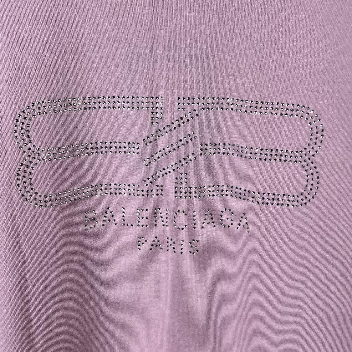 Balenciaga Balenciaga Rhinestone Logo T-Shirt Size S Size US S / EU 44-46 / 1 - 6 Thumbnail