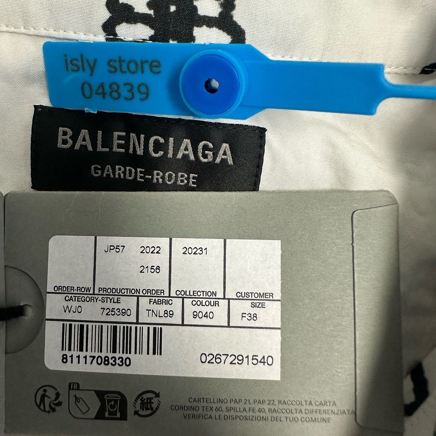 Balenciaga Balenciaga All-Over Logo Print Button Up Shirt Size 38 Size S / US 4 / IT 40 - 3 Thumbnail