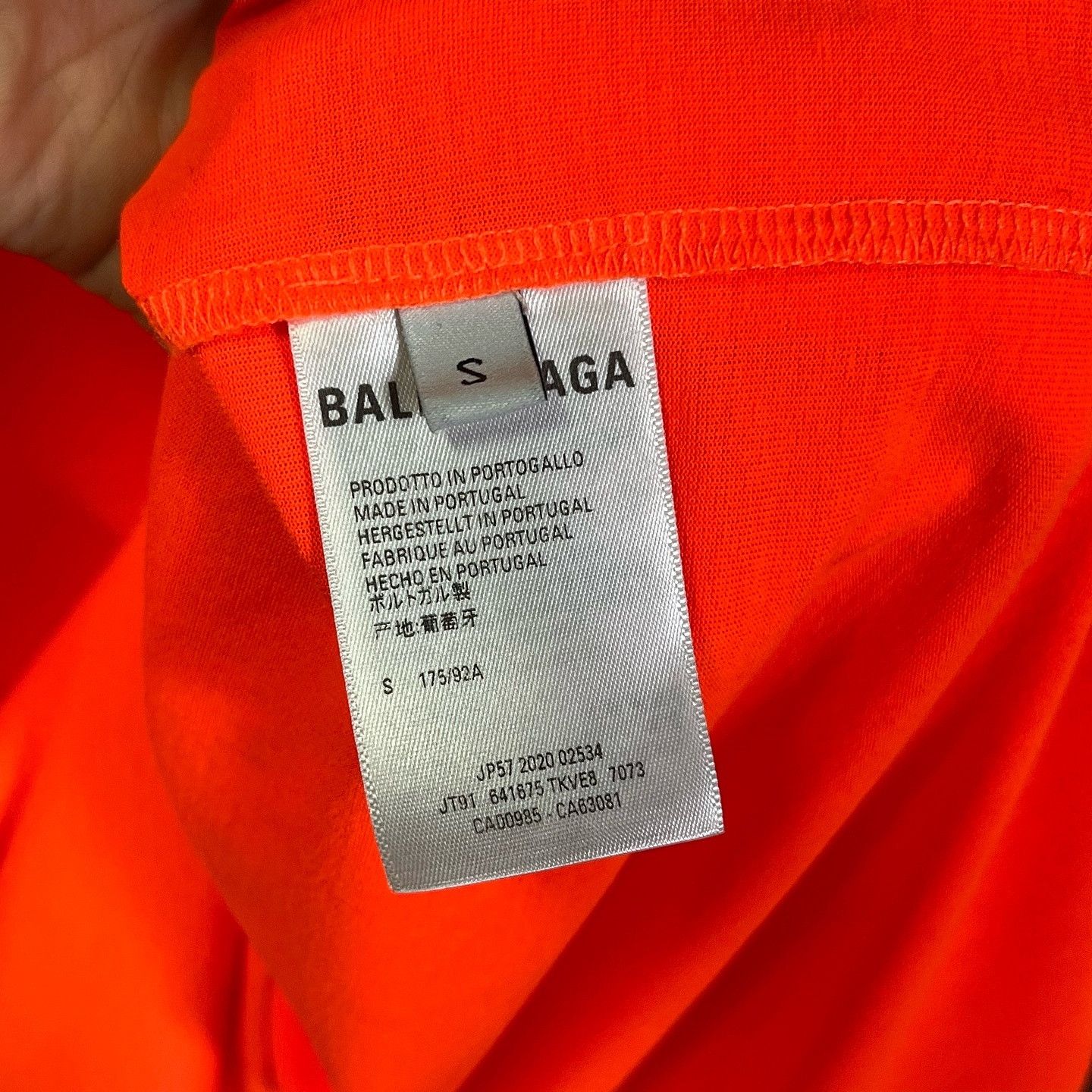 Balenciaga Balenciaga Logo Print T-Shirt Orange Size S Size US S / EU 44-46 / 1 - 4 Thumbnail
