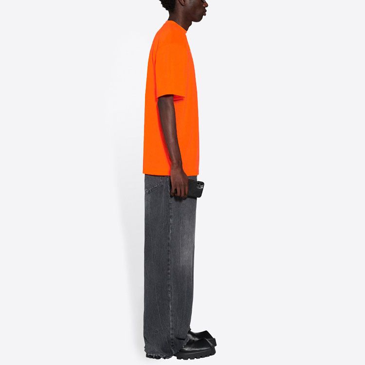 Balenciaga Balenciaga Logo Print T-Shirt Orange Size S Size US S / EU 44-46 / 1 - 8 Thumbnail