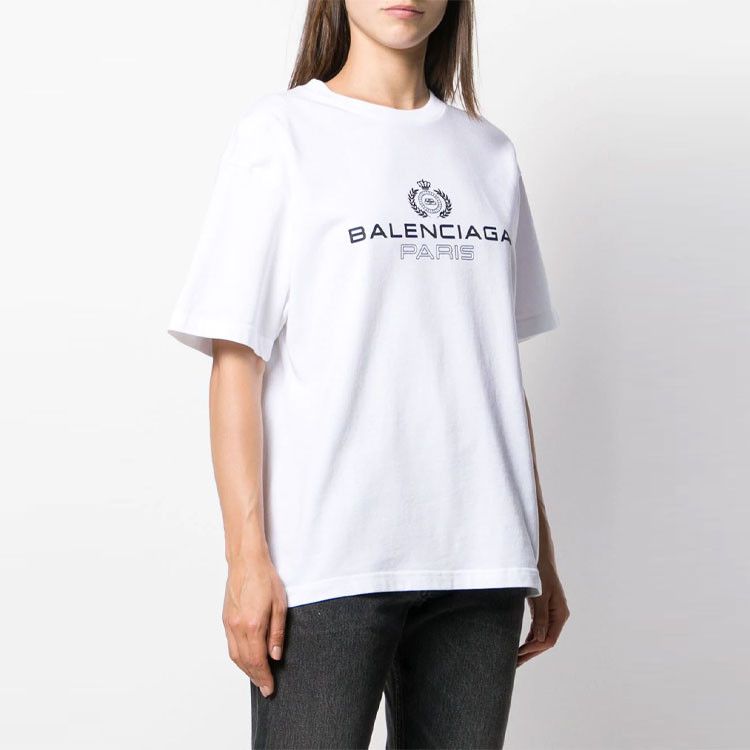 Balenciaga Balenciaga Logo Crown T-Shirt Size XS Size XS / US 0-2 / IT 36-38 - 5 Thumbnail