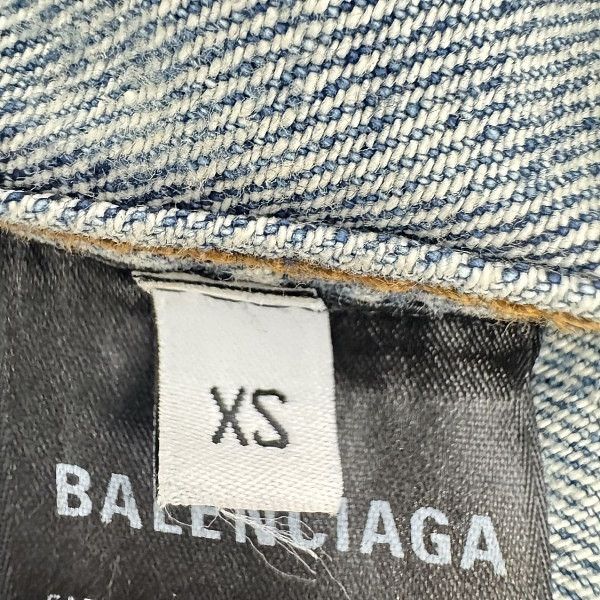 Balenciaga Balenciaga All Over Logo Denim Jacket US XS Size US XS / EU 42 / 0 - 7 Thumbnail