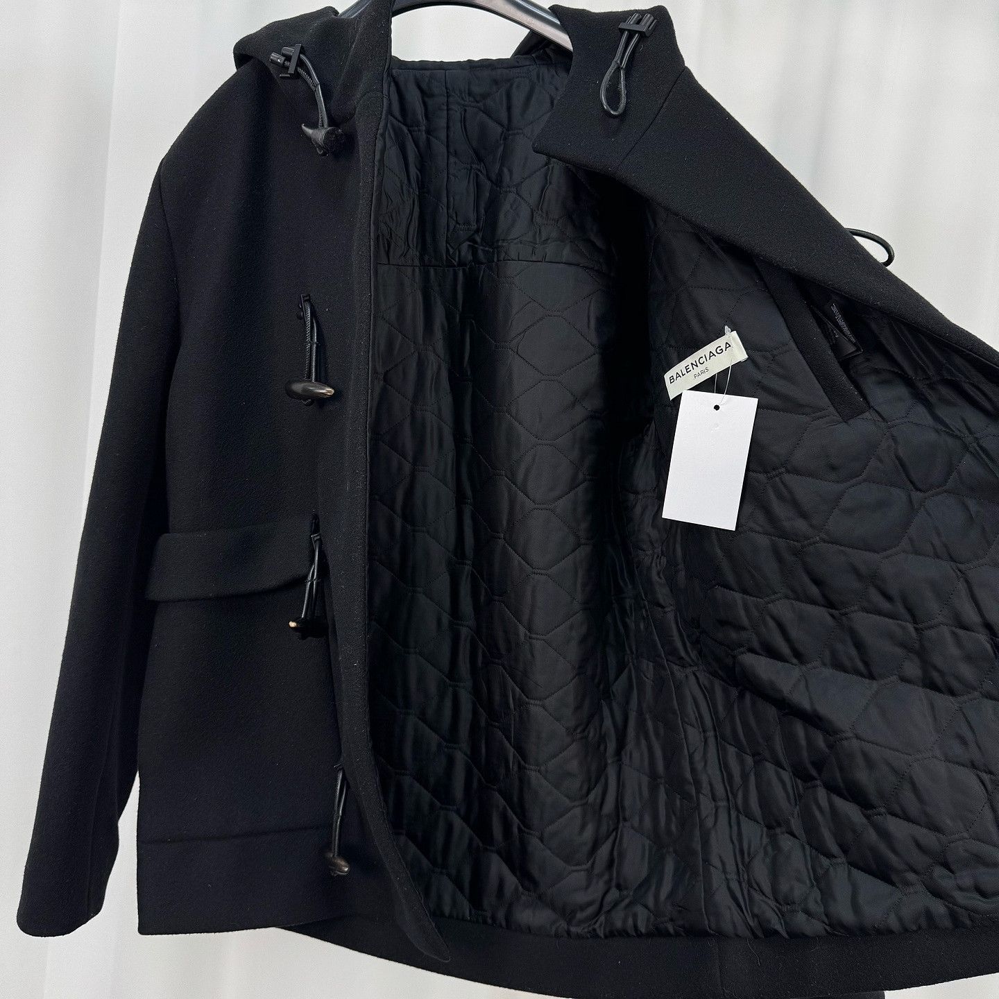 Balenciaga Balenciaga Hooded Duffle Coat Size 50 Size US M / EU 48-50 / 2 - 7 Thumbnail