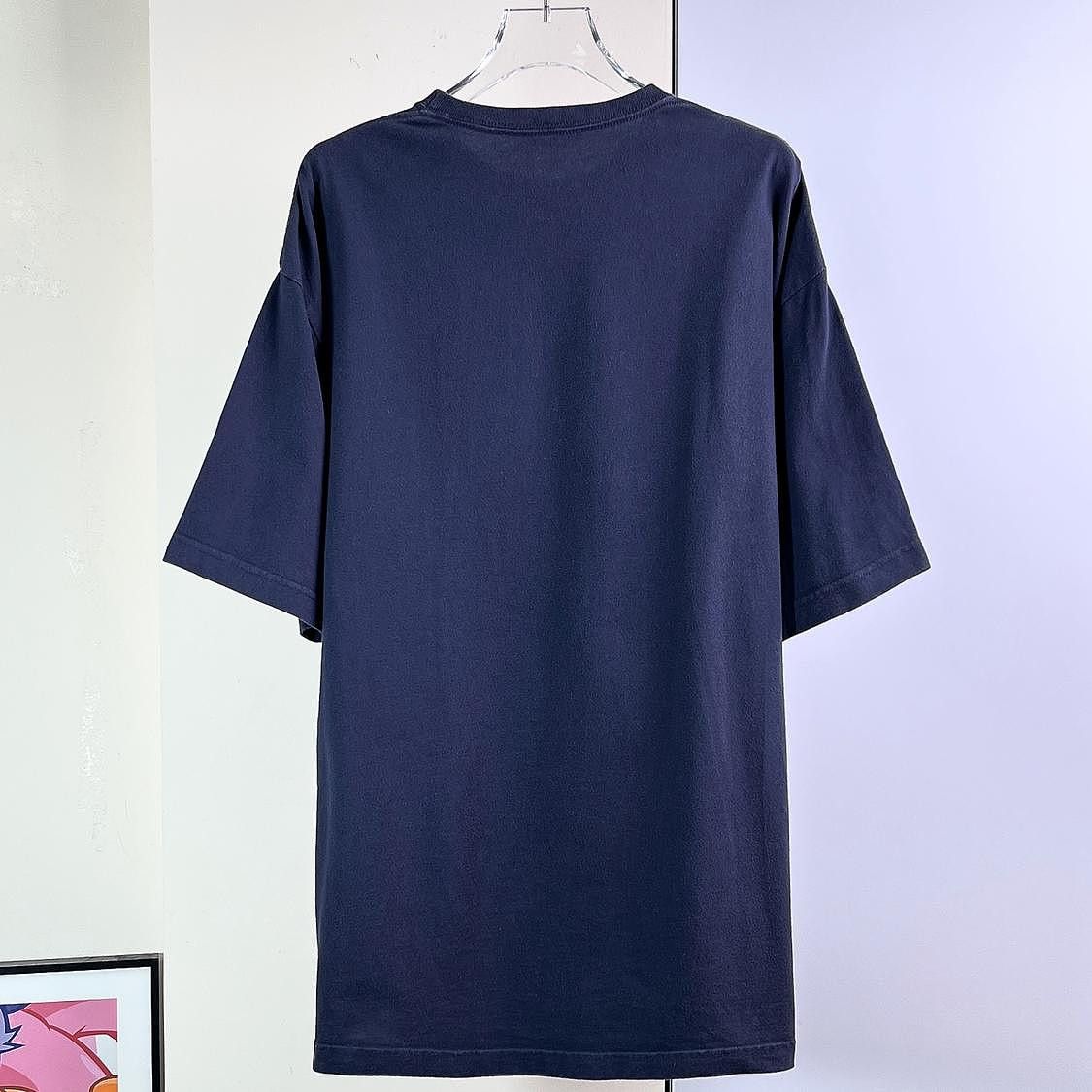 Balenciaga Balenciaga Laurel Logo T-Shirt Navy Blue Size XS Size US XS / EU 42 / 0 - 2 Thumbnail