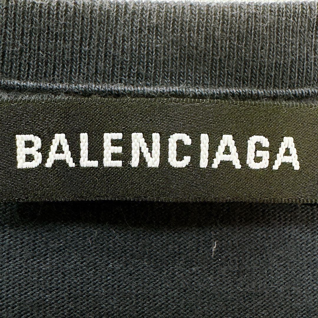 Balenciaga Balenciaga Laurel Logo T-Shirt Navy Blue Size XS Size US XS / EU 42 / 0 - 3 Thumbnail