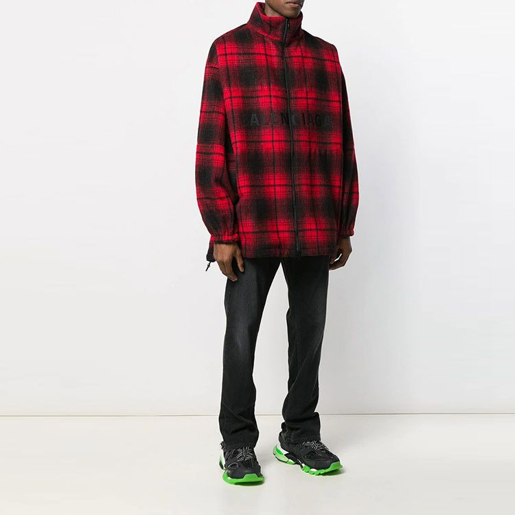 Balenciaga Balenciaga Plaid Zip-up Jacket Size 46 Size US S / EU 44-46 / 1 - 6 Thumbnail